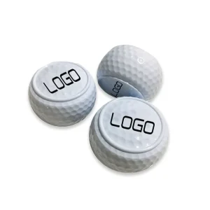 White Two Piece Surlyn Rubber Flat Golf Ball for Indoor and Outdoor Putting Practice