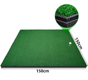 Wholesales Driving Range Golf Training Mat 3D Golf Hitting Mats with 10mm Elastic Textile Fiber and EVA Backing