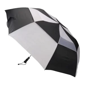 Windproof Semi Automatic 2 Fold Golf Umbrella with Carry Bag