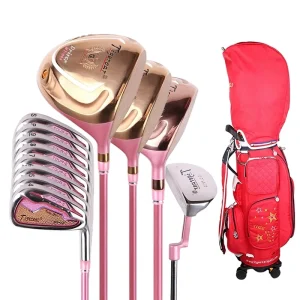 Women’s Full Set Golf Clubs for Beginners & Intermediate Players Ultra Light Carbon Fiber Club Set with Golf Bag