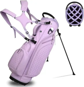 Women’s Golf Stand Bag with Adjustable Shoulder Straps Rain Cover and Multiple Pockets
