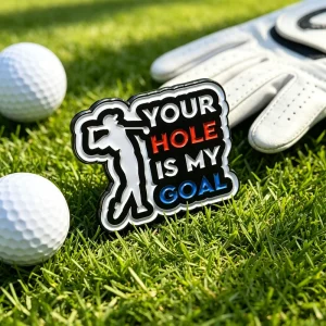 Wooden Donuta Daisy big Golf Alignment Ball Marker Golf Stencil Eeuu Display Poker Australia hat Chip Manufacturer Chilli Skull