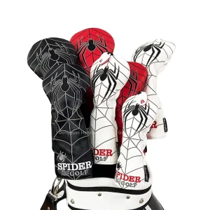 Wooden PU Leather Golf Headcover for Driver and Fairway Wood