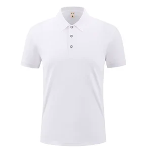 Work Polo Shirts Custom logo Work Uniform Blank Plain Polyester Mens Golf Polo Shirt With Logo
