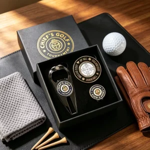Wrench Folding Pitchfork Design Metal Golf Divot Tool Copper Aluminum Divot Tool Metal Aluminum Handle