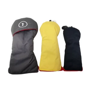 Xiamen Golf Professional Custom Golf Club Headcovers Set Premium Pu Leather Driver Hybrid Putter Cover Embroidery Bulk