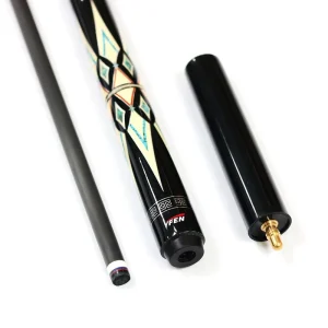 Xikuno Premium High Tech Handmade Yfen Carbon Fiber Shaft and Maple Butt 11.5 12.5mm Tip Pool Cue with Extension