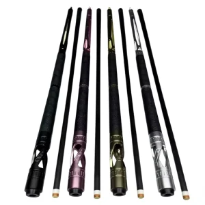 YFEN Premium Leather Wrapped Metal Butt 3*8 8 Pool Cue Stick Technology Carbon Fiber Shaft 11.5mm 12.5mm Billiard Cue for Club