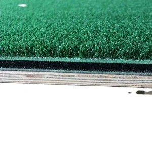 YGT 3D1515 No Curling Golf Practice Swing Hitting Training Mat Nylon Artificial Turf Driving Range No Foam Rubber Product