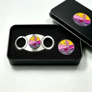 Yellow Cutter Pink Cigar Cutter Keychain Stainless Bulk Luxury Aluminum Pouch Stand Round Red Metal Golf Ball Marker