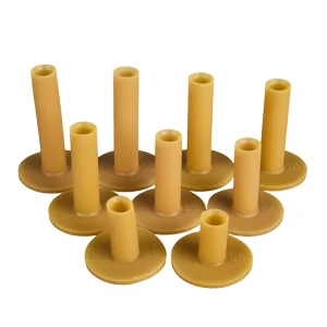 YiHong Golf Rubber Tees Durable Lightweight Portable Multi-Size (54mm/70mm/80mm) Multi-Color (Yellow/Black/White) Outdoor Indoor