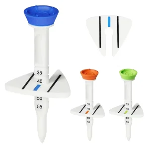 Yida GA-001 Korean 4 Color Single Scale Durable 83mm Selectable Height Plastic Golf Tee Limit Feature Customizable Printing Logo