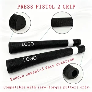 Zero Torque Rubber Golf Putter Grip with Offset Design Non Twist Stability Durable Lightweight for Precision Putting