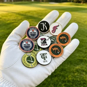 die Struck Engravable Wooden Donuta Golf Ball Marker hat Chip Manufacturer Chilli Skull 50 Pack Pendant box set