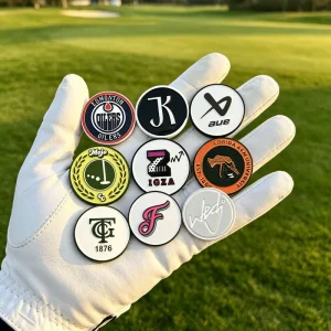 hat Clip Magnetic Golf Ball Marker for cap Custom Metal Hard Soft Enamel Golf Ball Marker